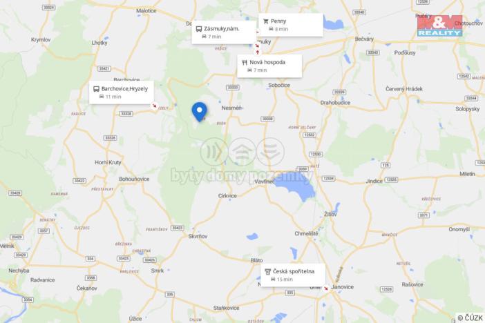 Pronájem louky, Zásmuky - Nesměň, 5259 m2