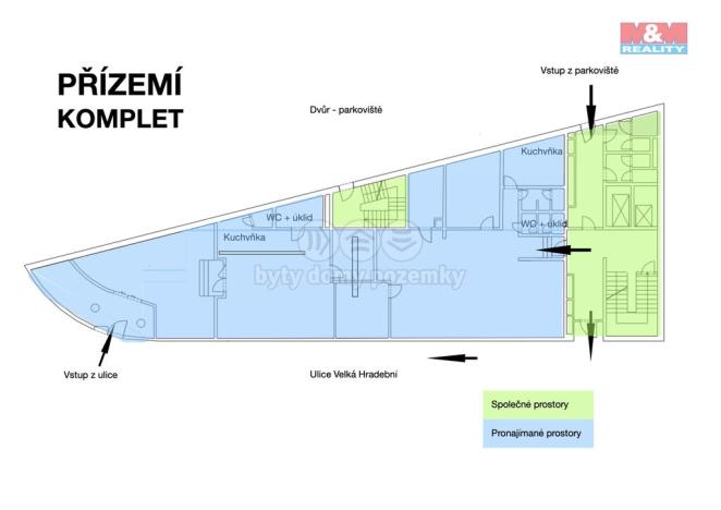 Pronájem obchodního prostoru, Ústí nad Labem - Ústí nad Labem-centrum, Velká Hradební, 280 m2