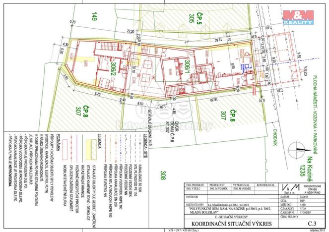 Prodej činžovního domu, Mladá Boleslav, Na kozině, 820 m2