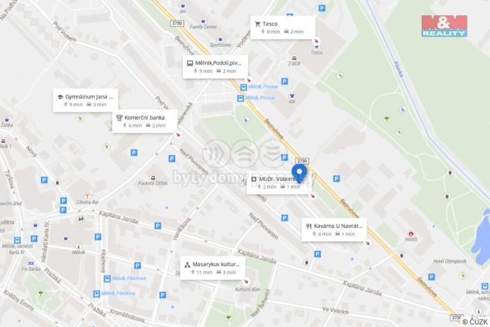 Prodej bytu 3+1, Mělník, Pivovarská, 70 m2