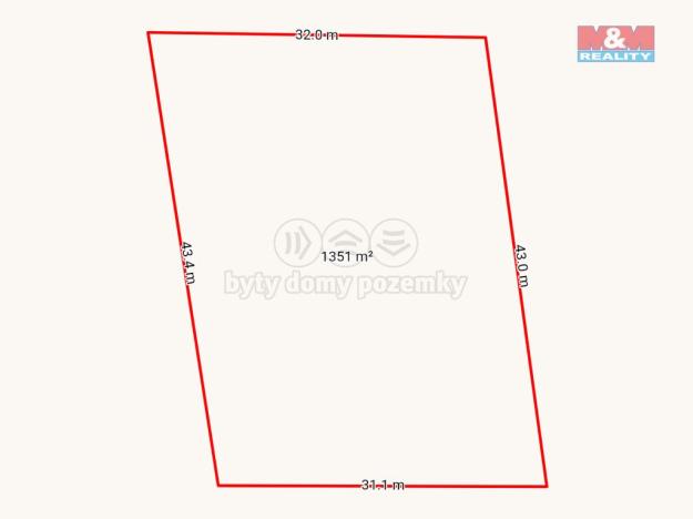 Prodej pozemku pro bydlení, Ostrov - Kfely, 1352 m2