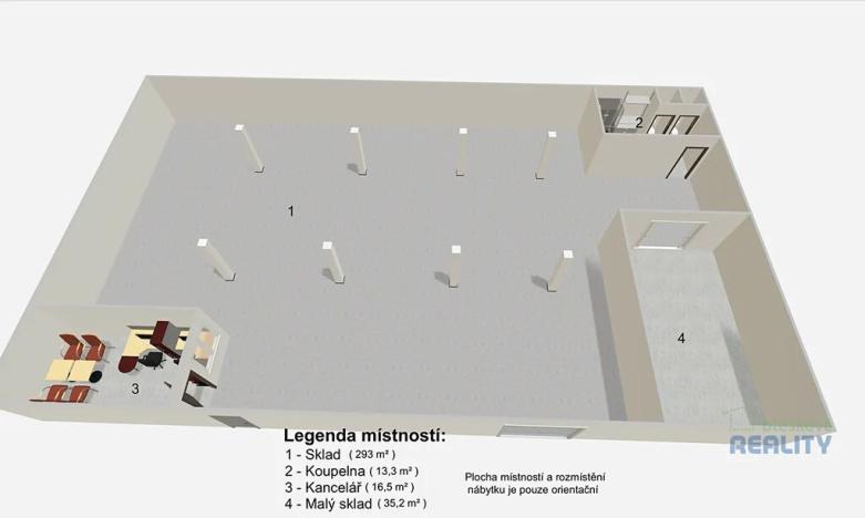 Prodej skladu, Brandýs nad Labem-Stará Boleslav, 358 m2