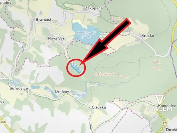 Prodej podílu lesa, Kněžmost, 2803 m2