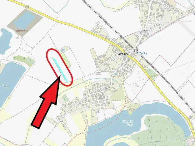 Prodej podílu pole, Ovčáry, 479 m2