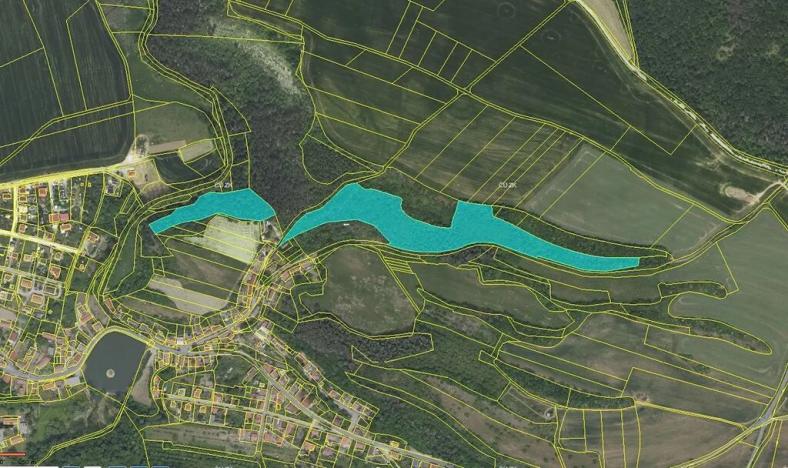 Prodej podílu lesa, Suchomasty, 4386 m2