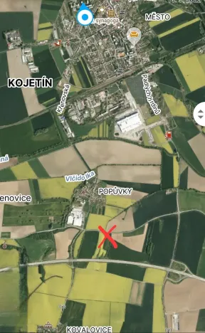 Prodej zahrady, Kojetín, 1455 m2