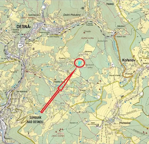 Prodej zahrady, Desná, 3224 m2