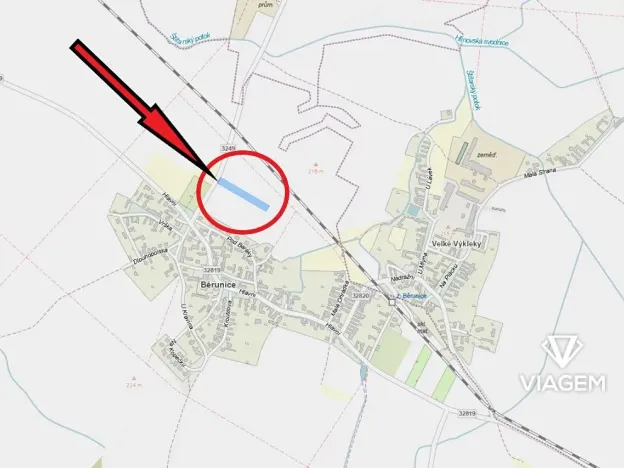 Prodej podílu pole, Běrunice, 1601 m2