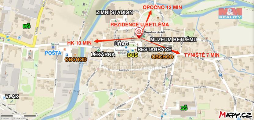 Prodej bytu 3+kk, Třebechovice pod Orebem, Masarykovo náměstí, 65 m2