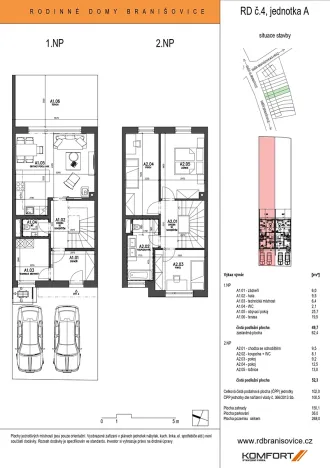 Prodej rodinného domu, Branišovice, 102 m2