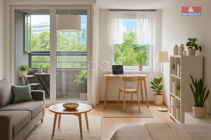 Pronájem bytu 1+kk, Praha - Letňany, Chotěšovská, 42 m2