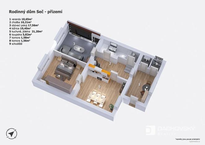 Prodej rodinného domu, Seč, Čáslavská, 103 m2