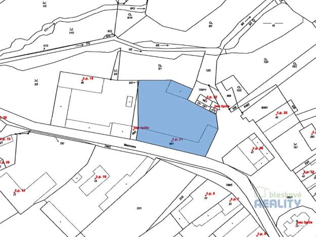 Prodej pozemku pro bydlení, Kojetice, Moravcova, 2906 m2