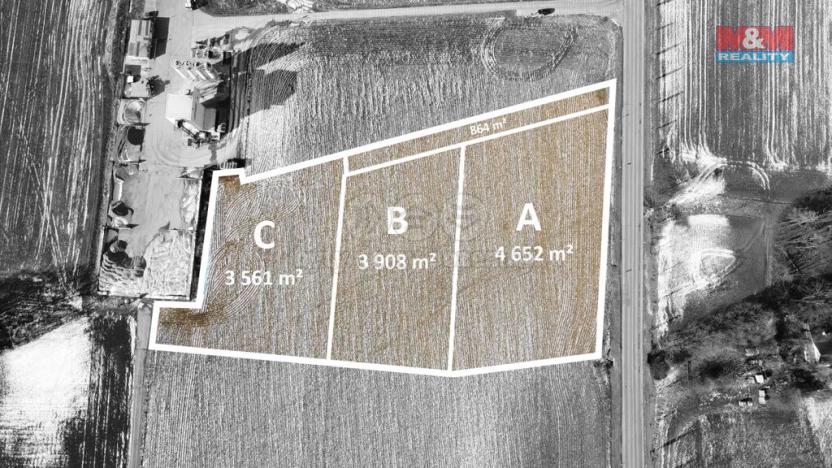 Prodej komerčního pozemku, Vojkovice, 3908 m2