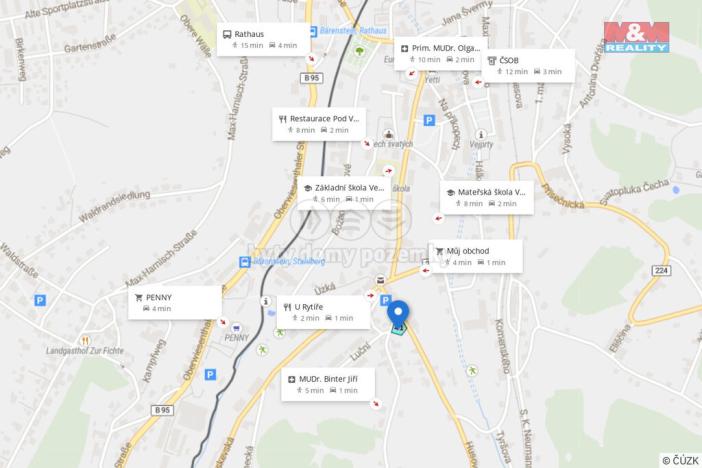 Prodej pozemku pro bydlení, Vejprty, Husova, 1202 m2