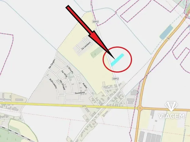 Prodej podílu pole, Choťánky, 572 m2