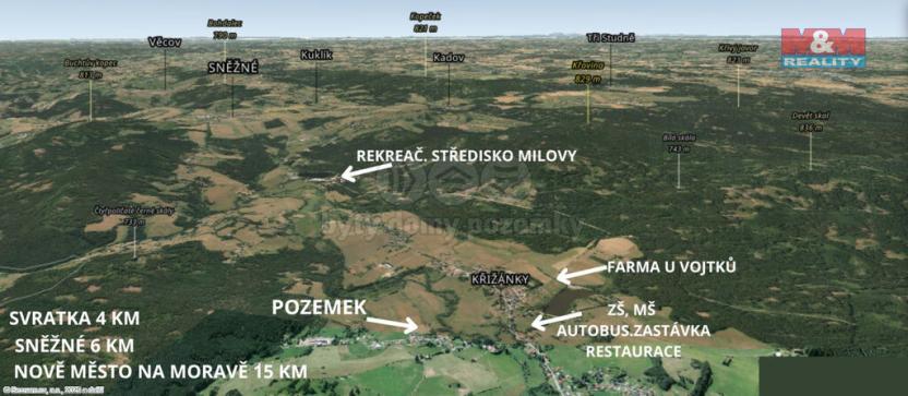 Prodej pozemku pro bydlení, Křižánky - České Křižánky, 4845 m2
