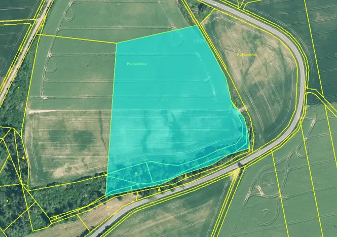 Prodej pole, Milíčov, 3564 m2