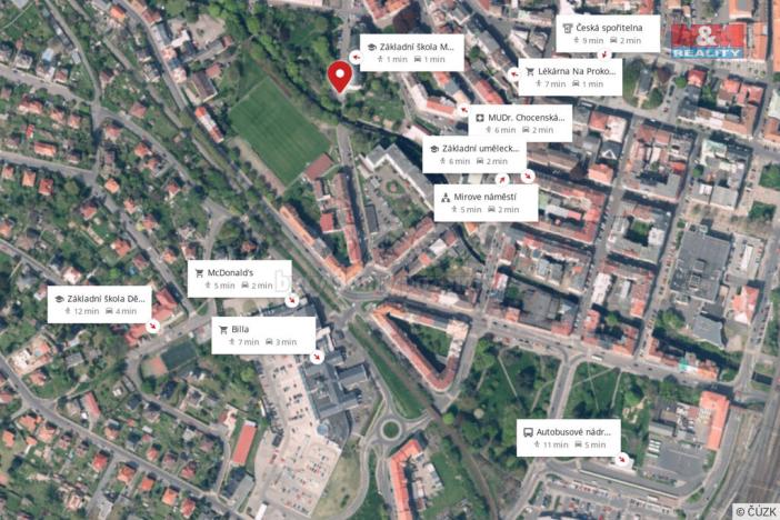 Prodej bytu 1+1, Děčín, Jeronýmova, 41 m2