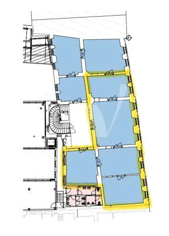 Pronájem kanceláře, Praha - Nové Město, Jindřišská, 203 m2