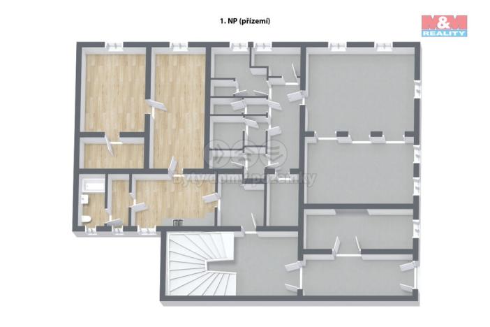 Prodej činžovního domu, Nejdek, náměstí Karla IV., 766 m2