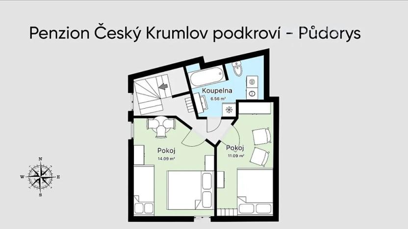 Prodej rodinného domu, Český Krumlov, Dlouhá, 125 m2
