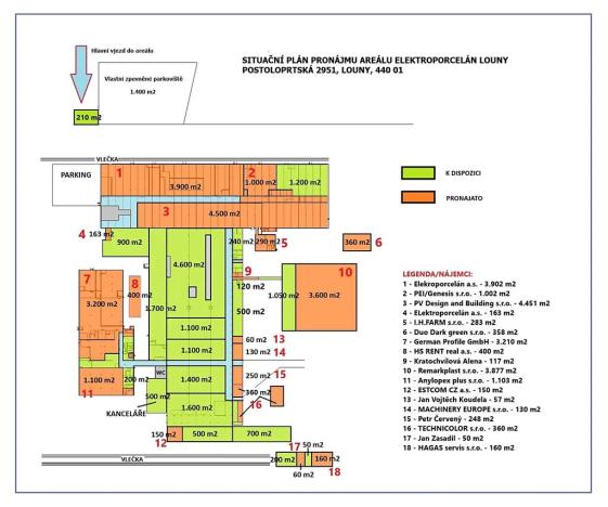 Pronájem skladu, Louny, Postoloprtská, 20000 m2