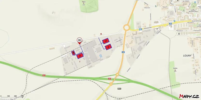 Pronájem skladu, Louny, Postoloprtská, 17550 m2