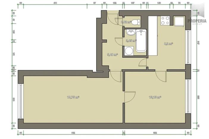 Prodej bytu 2+1, Branišovice, 65 m2