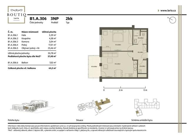 Prodej bytu 2+kk, Praha - Dolní Měcholupy, Kutnohorská, 57 m2