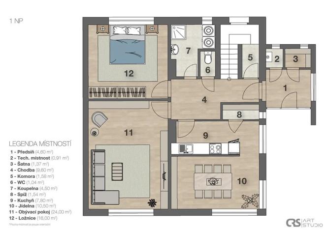 Prodej rodinného domu, Hajany, 158 m2