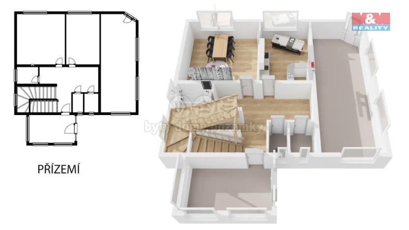 Prodej rodinného domu, Buštěhrad, Kladenská, 160 m2