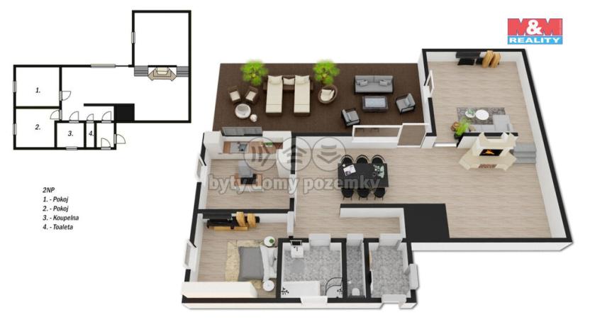 Prodej rodinného domu, Kamýk nad Vltavou, 350 m2