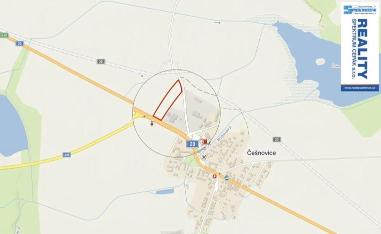 Prodej komerčního pozemku, Pištín, 3503 m2