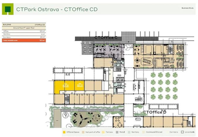 Pronájem kanceláře, Ostrava, Na Rovince, 30 m2