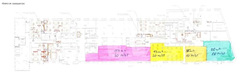 Pronájem kanceláře, Praha - Holešovice, Jankovcova, 278 m2