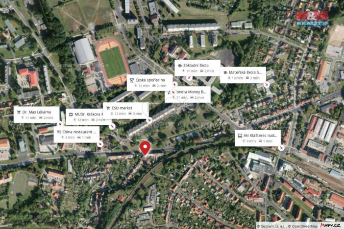 Pronájem bytu 2+kk, Klášterec nad Ohří - Miřetice u Klášterce nad Ohří, Chomutovská, 51 m2