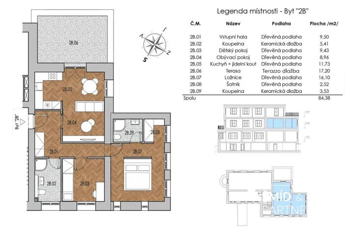 Prodej bytu 3+kk, Poděbrady, Pavlovova, 84 m2