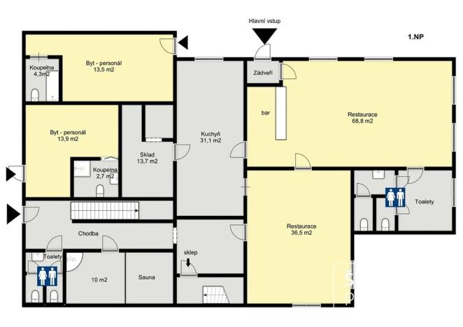 Prodej rodinného domu, Hraběšice, 788 m2