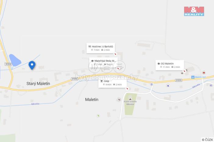 Prodej bytu 3+1, Maletín - Starý Maletín, 68 m2