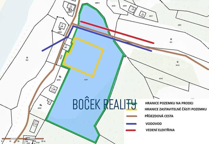 Prodej pozemku pro bydlení, Sudoměřice u Bechyně, 8522 m2