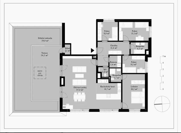 Prodej bytu 5+kk, Praha - Modřany, Kolmanova, 136 m2
