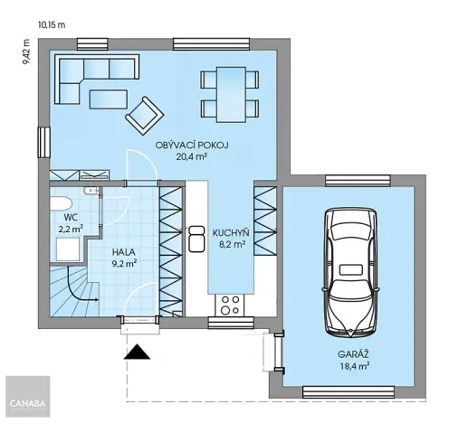Prodej rodinného domu, Nymburk, 96 m2