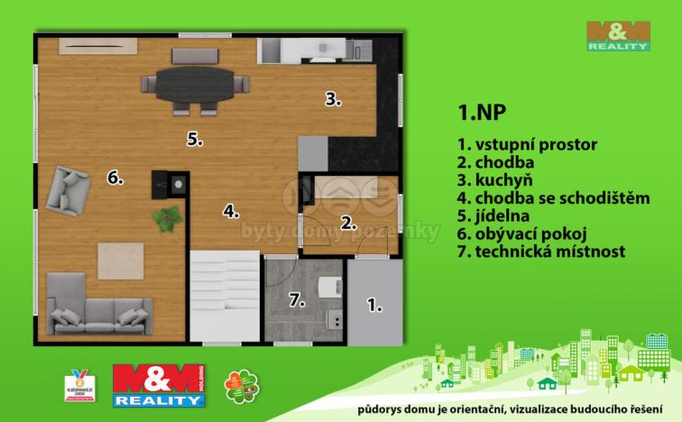 Prodej rodinného domu, Kočí, 140 m2