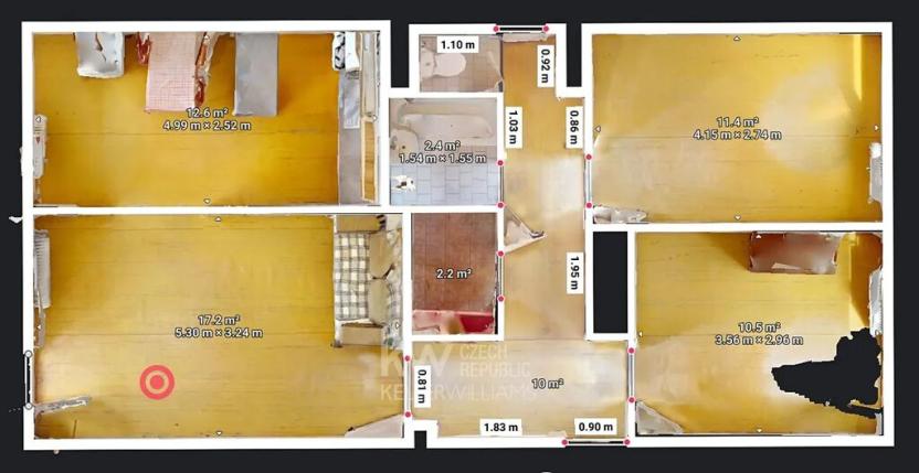 Prodej bytu 3+1, Kralupy nad Vltavou, sídl. V Zátiší, 68 m2