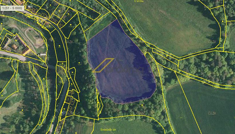 Prodej pole, Kájov - Staré Dobrkovice, 15428 m2