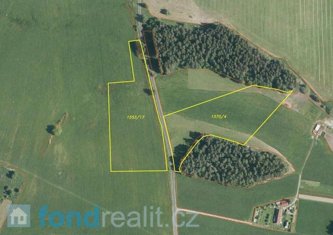 Prodej pozemku, Horní Planá - Žlábek, 36505 m2