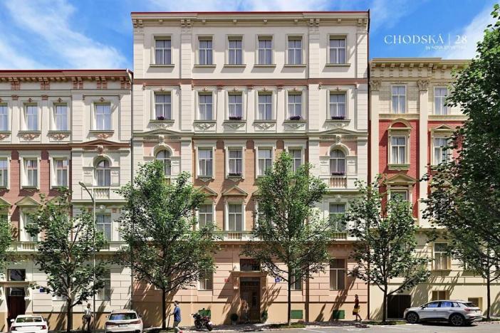 Prodej bytu 2+kk, Praha - Vinohrady, Chodská, 52 m2