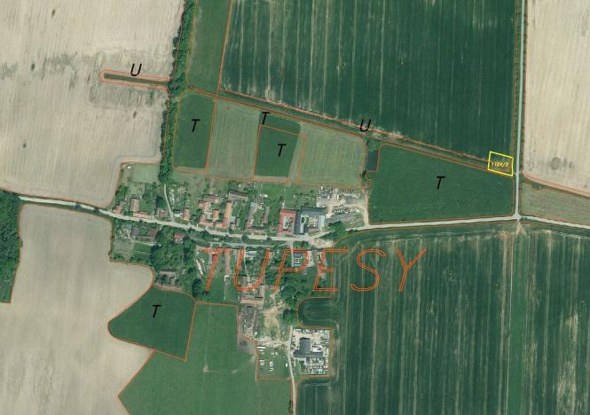 Prodej pozemku, Radošovice - Tupesy, 1227 m2