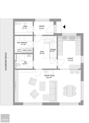 Prodej rodinného domu, Škvorec, 142 m2